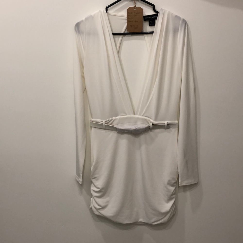 White cocktail dress